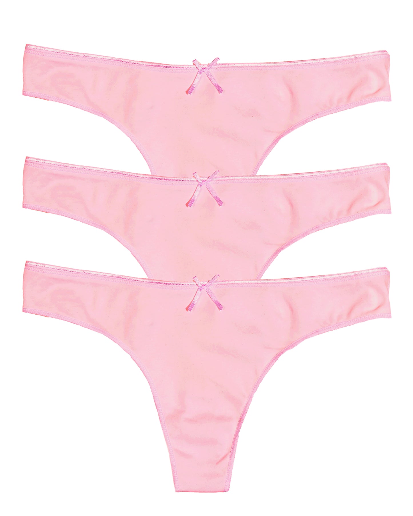 Cotton Thong - Blush 3-Pack