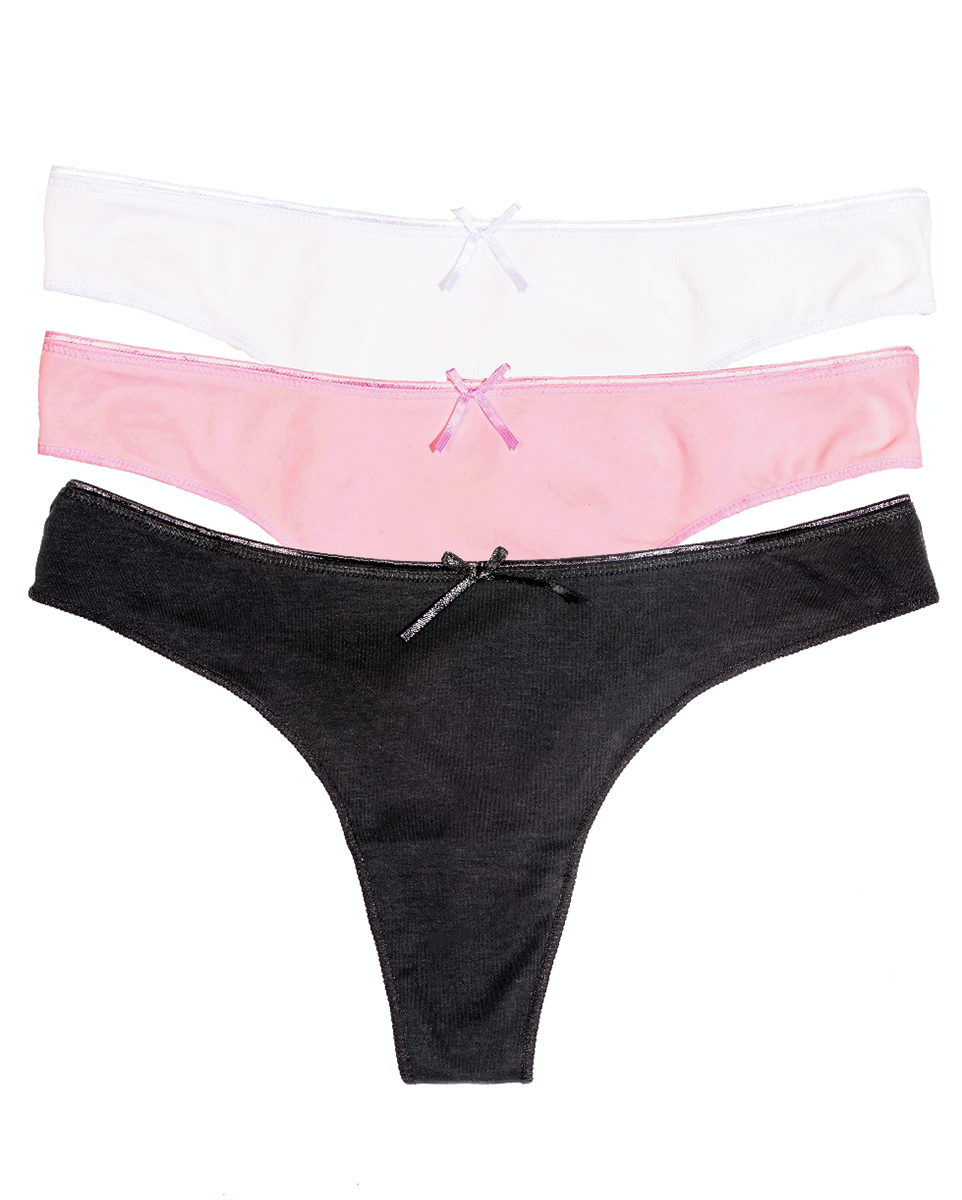 Tri-Color 3-Pack Thong